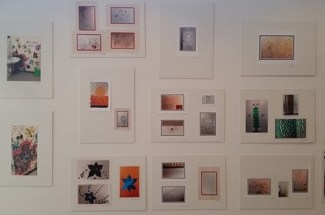 Kunstprojekt: Ein Leben für die Zukunft Bunte Bilder in Petersburger Hängung.