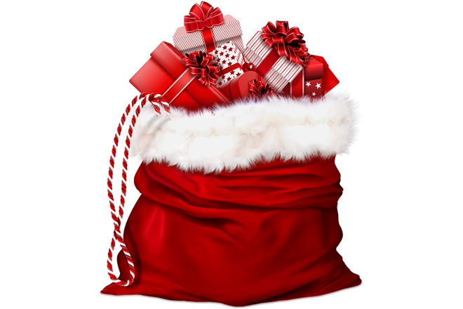 Aufregung in der EAE Unna: Der Nikolaus war da! Schmuckbild von einem Sack mit Geschenken.