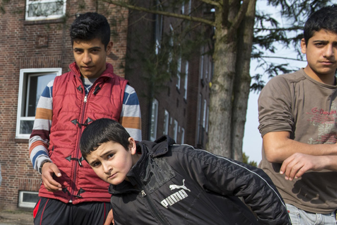 DRK JUMA-Haus Kempen Drei Jugendliche mit Migrationshintergrund