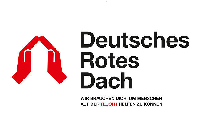 DRK-Kampagnen-Logo "Deutsches Rotes Dach"